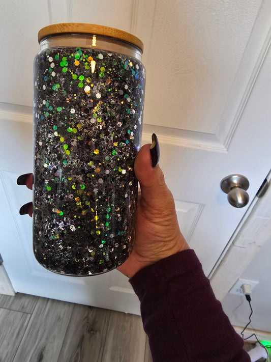 16 oz glitter cup