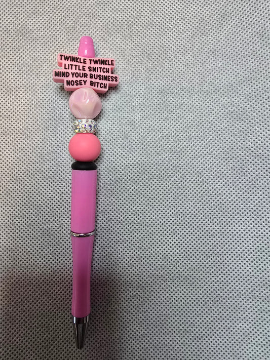 Beaded pen