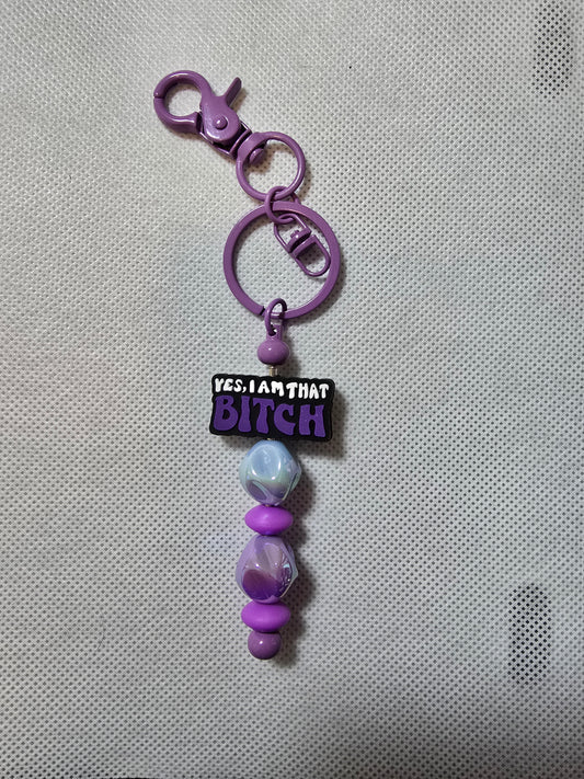 Beaded keychain